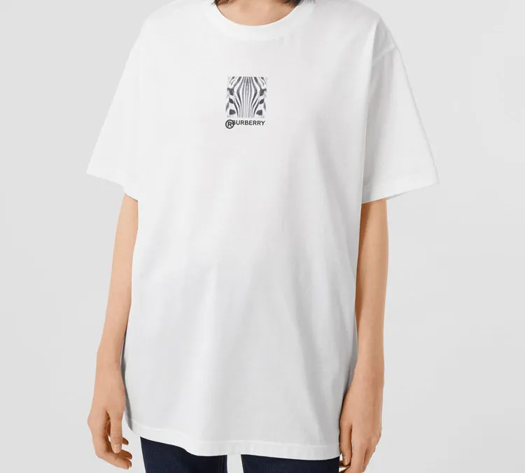 Burberry T Shirts Unisex White-1