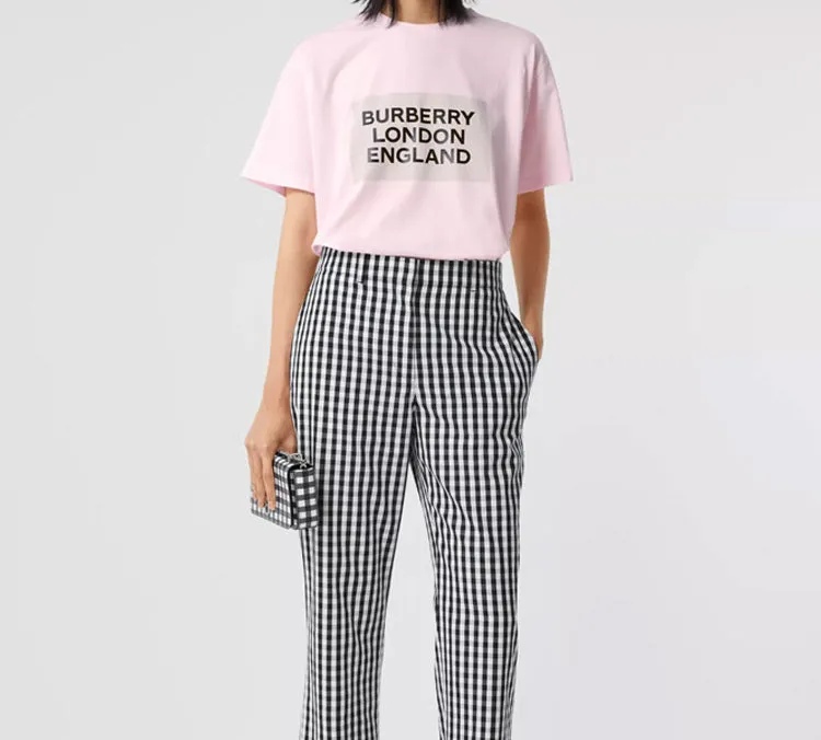Burberry T Shirt Women's Light Pink-3