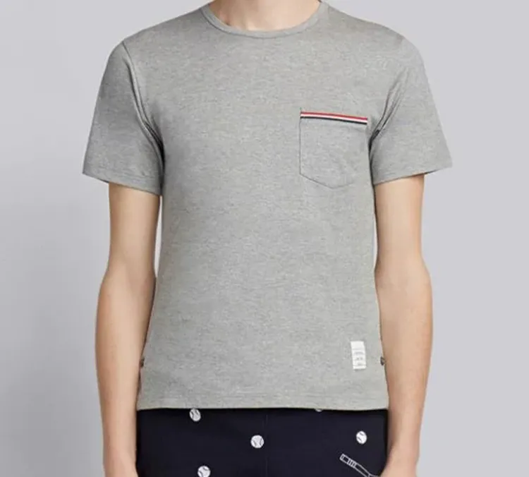 THOM BROWNE Jersey Pocket T Shirt-4