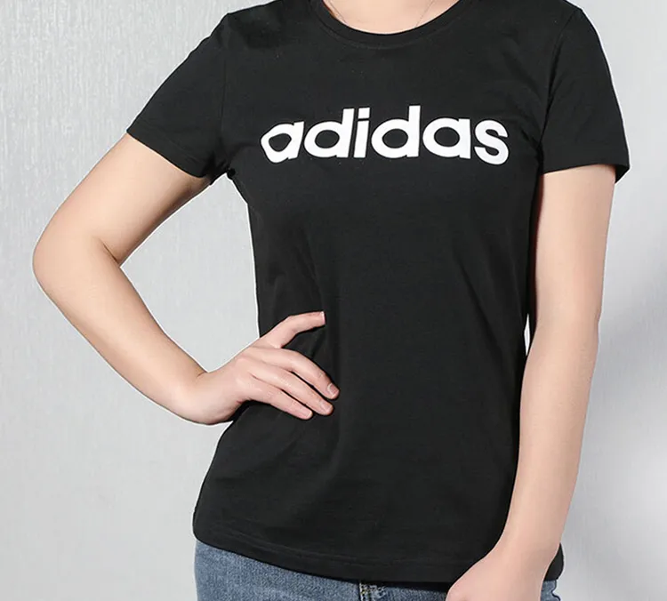 Adidas Neo Set in Sleeve T Shirt Women's Black-4