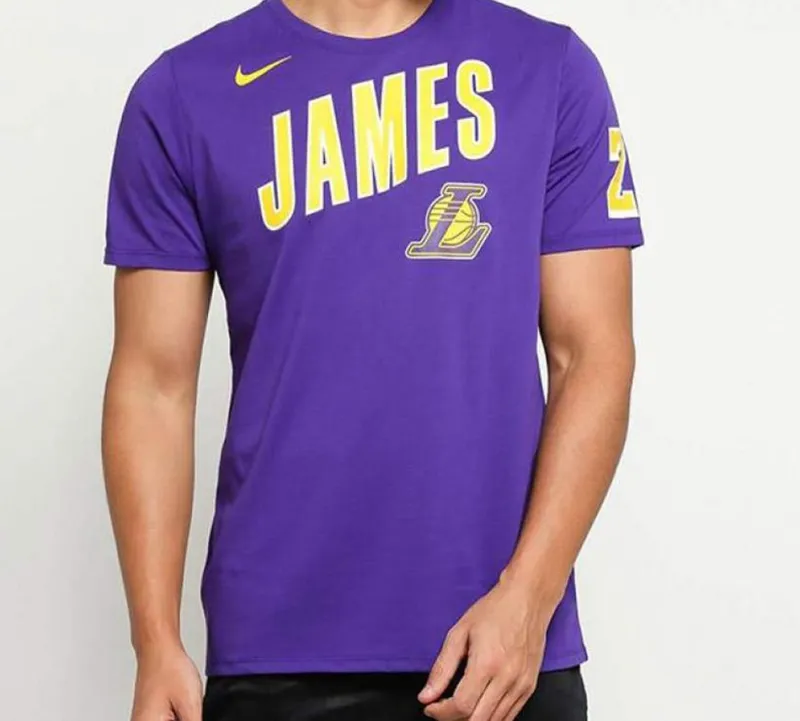 Nike T Shirts Men Purple-2