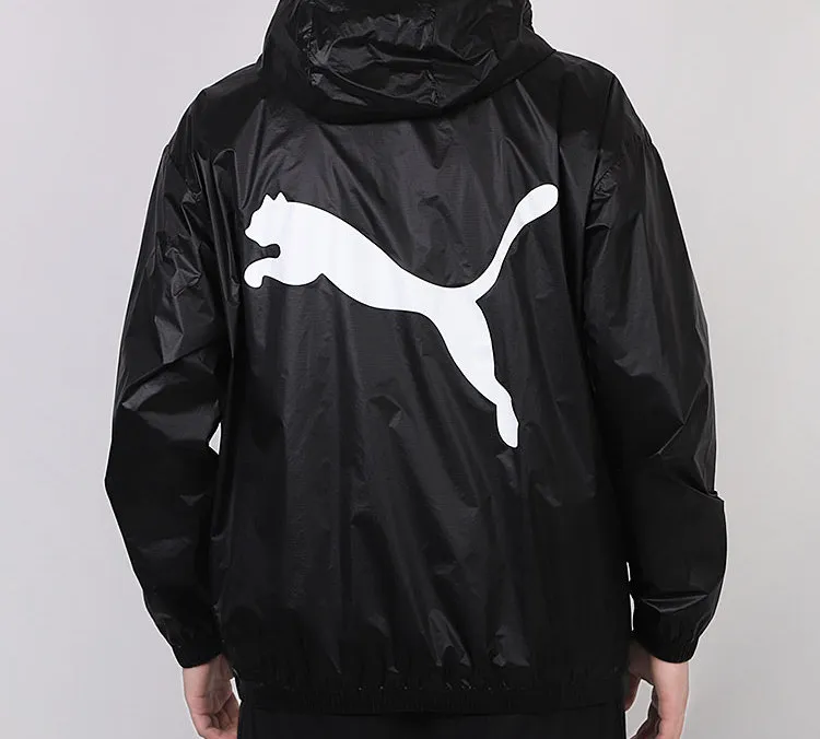 PUMA Windproof Hooded Jackets Men Black-3