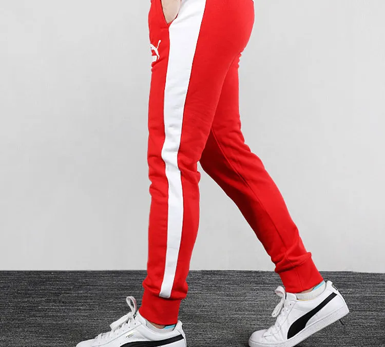 PUMA Knitted Sweatpants Men's Red-4