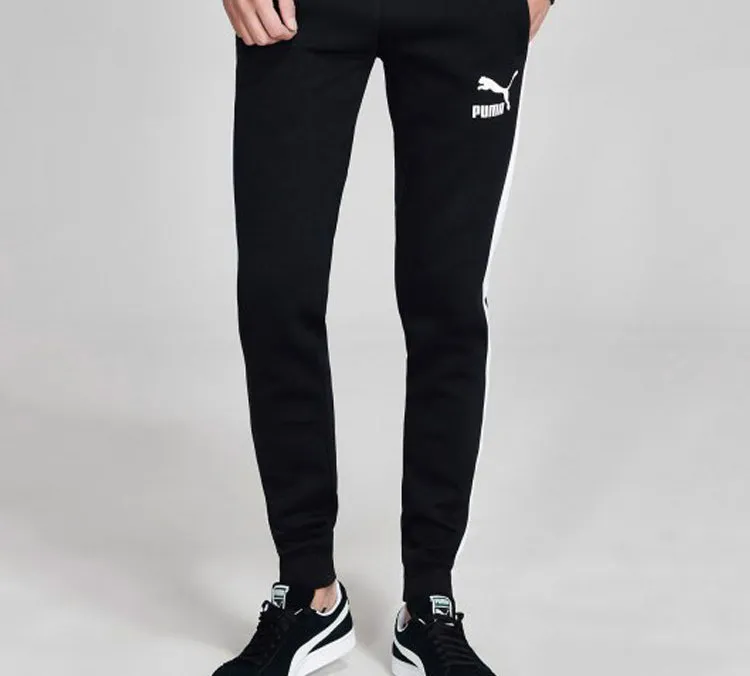 PUMA Knitted Sports Pants Men's Black-2