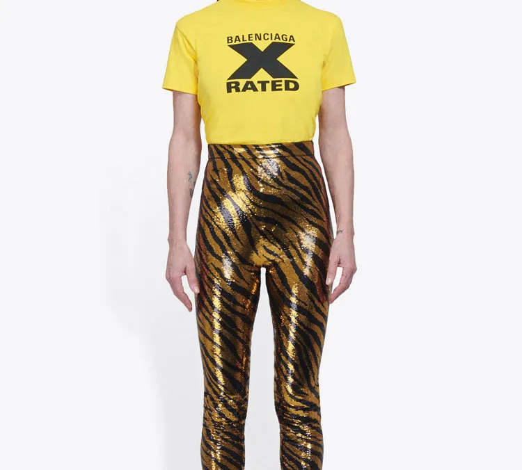 Balenciaga T-Shirts Women's Yellow-5