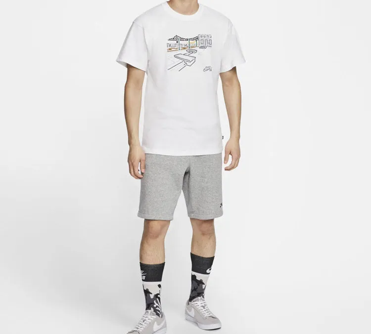 Nike T Shirts Men White-4