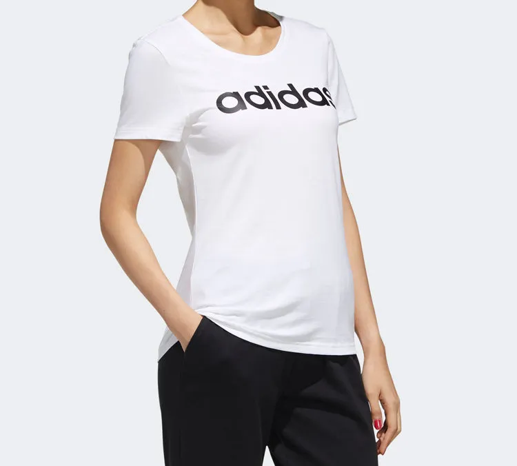 Adidas Neo Set in Sleeve T Shirt Women's White-3