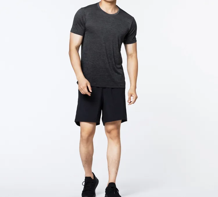 Adidas T Shirt Men's Black Gray-5