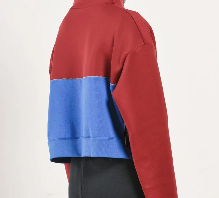 Nike Dri Fit Sweatshirt Women's Red Blue-5