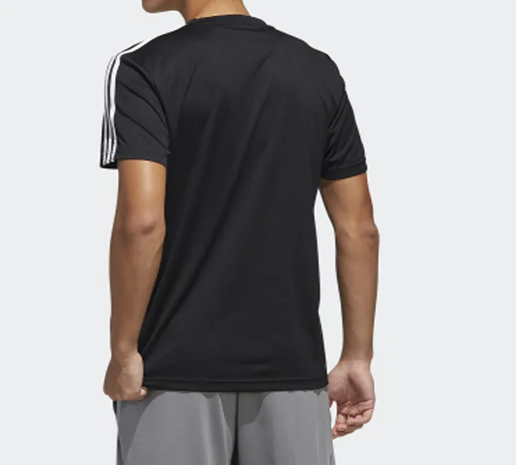 Adidas Set in Sleeve T Shirt Men's Black-2