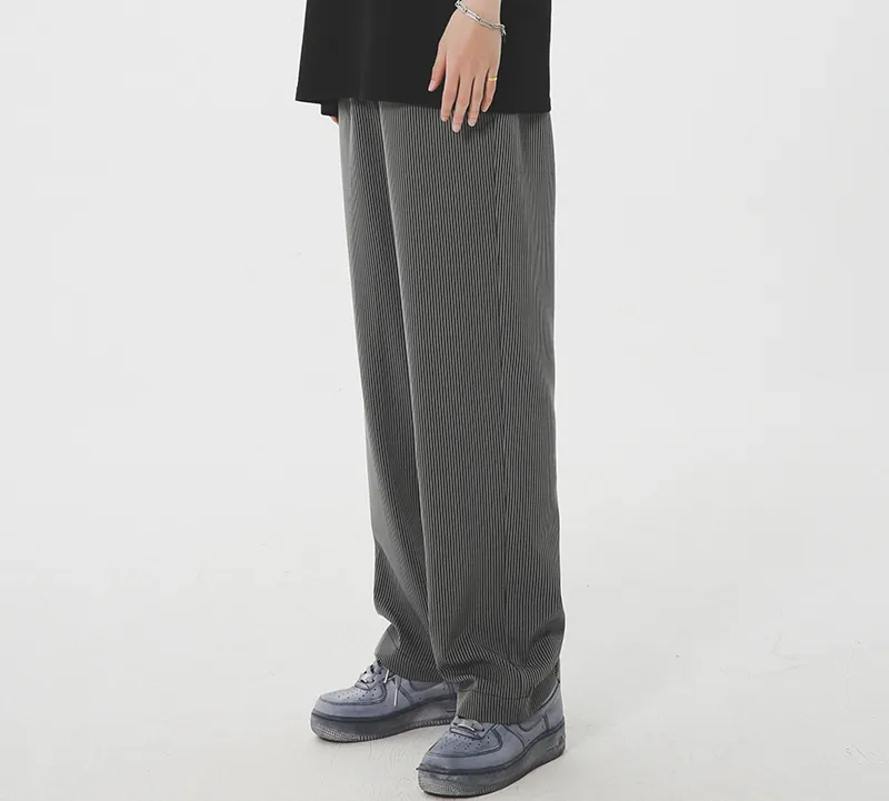 F426 Casual Pants Unisex Gray-2