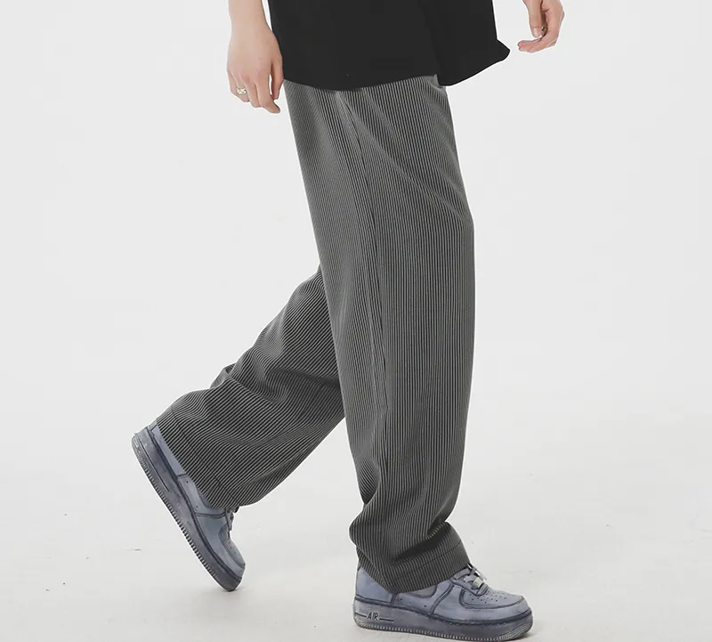 F426 Casual Pants Unisex Gray-3