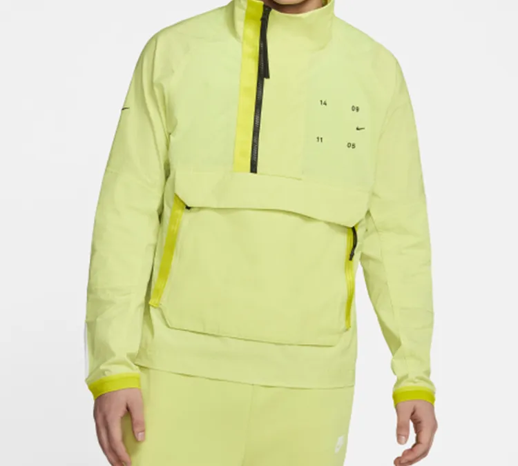 Nike Breathable Windbreaker Jacket Men's Neon Green-4