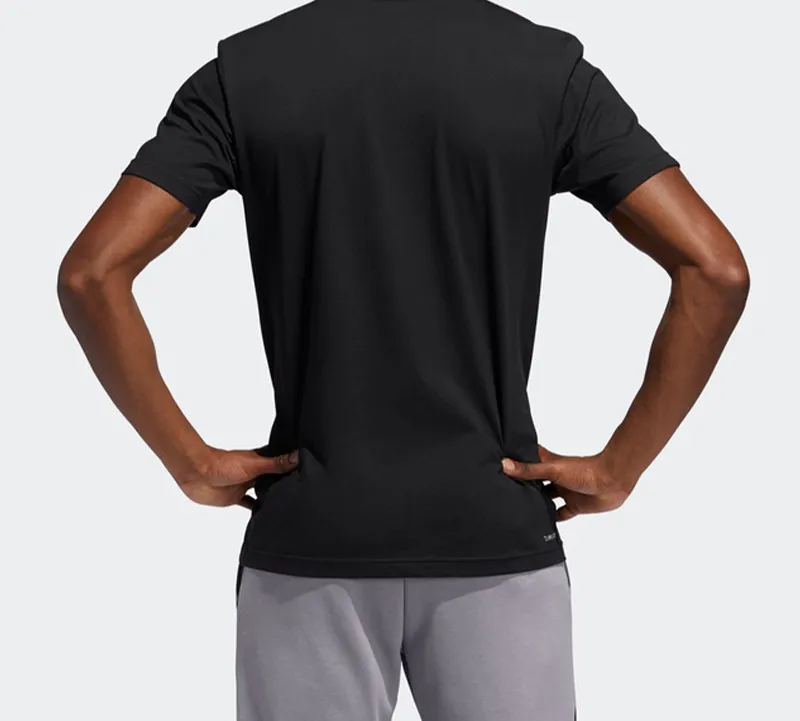 Adidas T Shirts Men Black-5