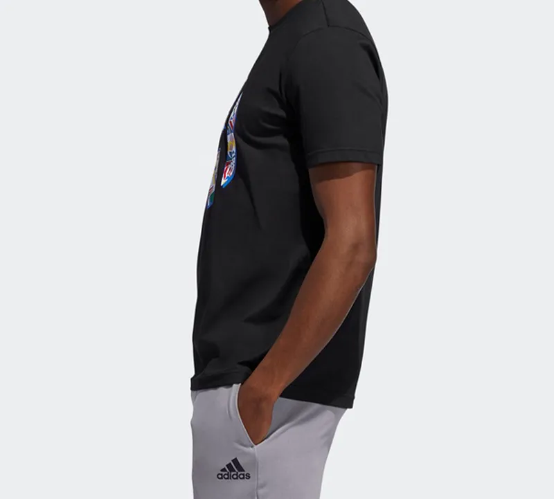 Adidas T Shirts Men Black-4