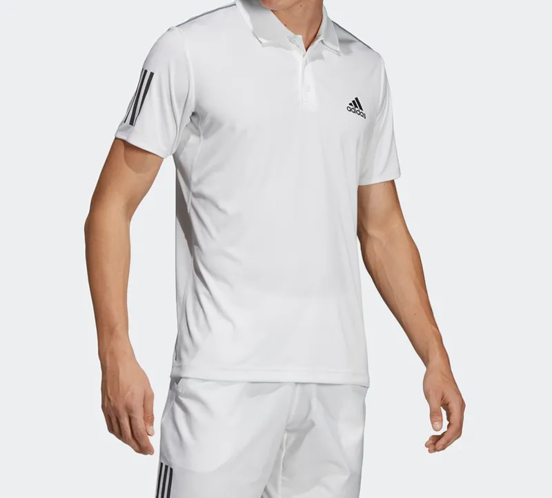 Adidas Polo Shirts Men White-2