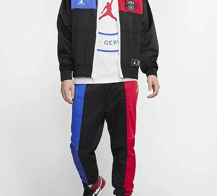Jordan Knitted Sports Pants Men's Black-4