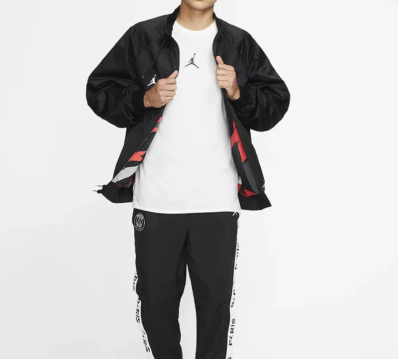 Jordan Paris Saint Germain Jackets Men Black-4