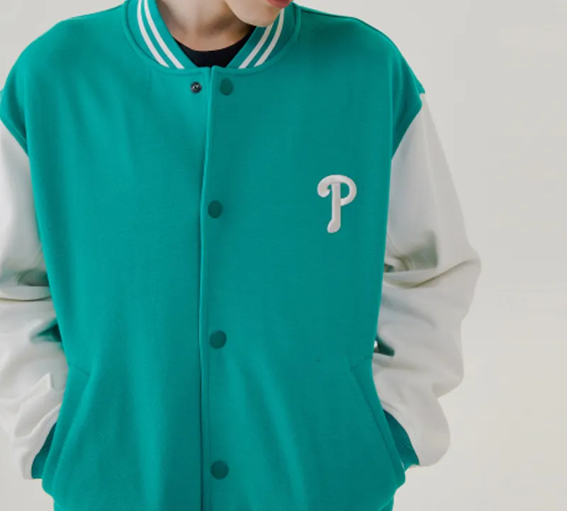 MLB MLB X Disney Baseball Jacket Unisex Turquoise-2