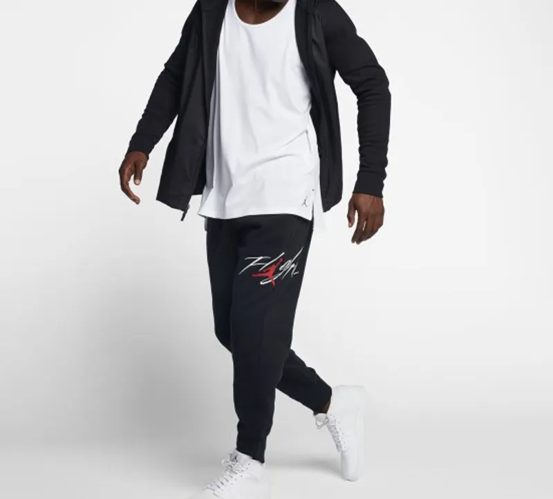 Jordan Knitted Sweatpants Men Black-4