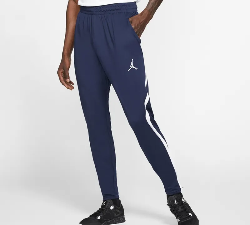 Jordan Knitted Sweatpants Men's Dark Blue White-2