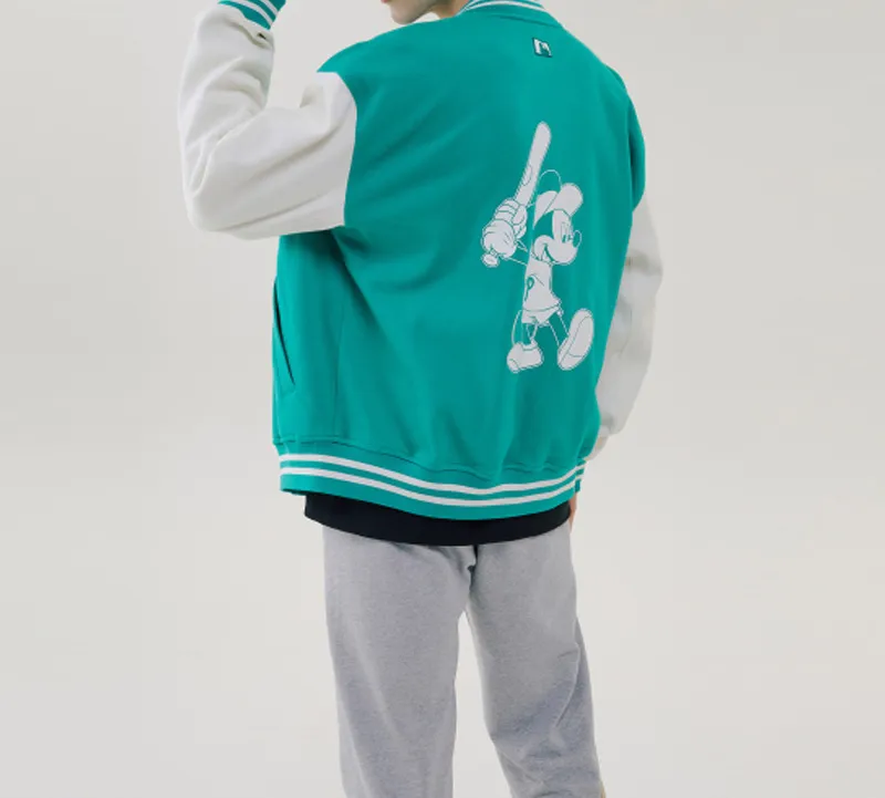 MLB MLB X Disney Baseball Jacket Unisex Turquoise-3