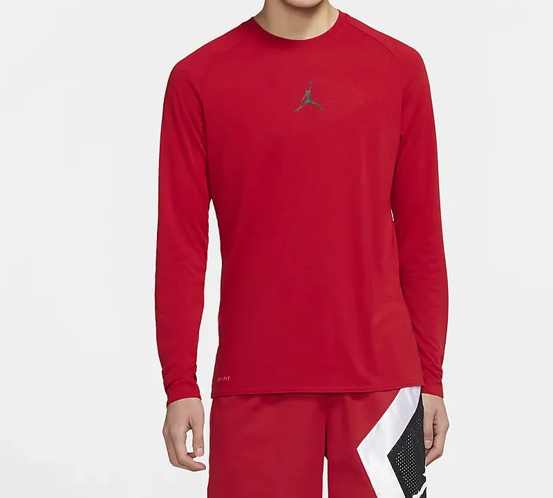 JORDAN Air JORDAN Alpha Dri Fit T Shirts Men Red-4