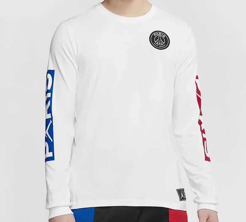 Jordan Paris Saint Germain T Shirts Men White-2