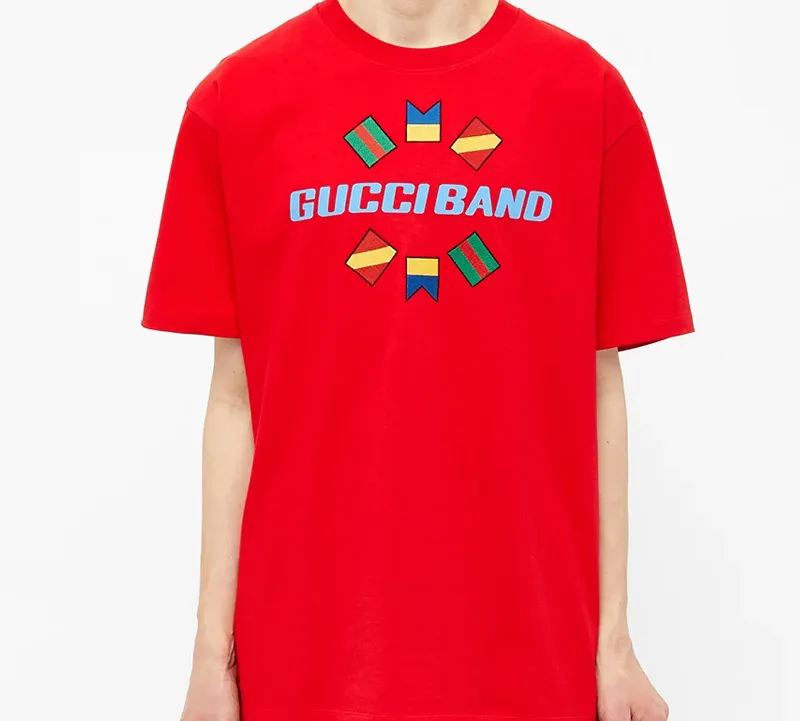 GUCCI T-Shirts Men Red-3