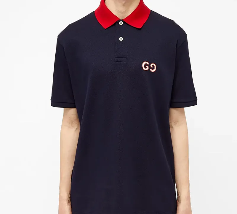 GUCCI Polo With Gg Embroidery-2