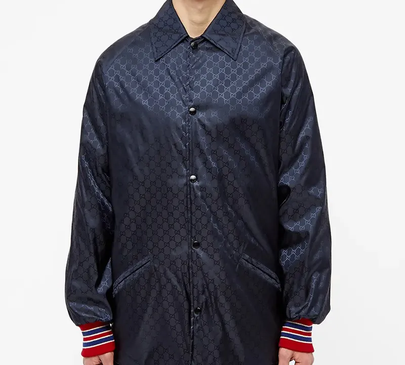 GUCCI Jackets Coats Men's Marine Blue-1