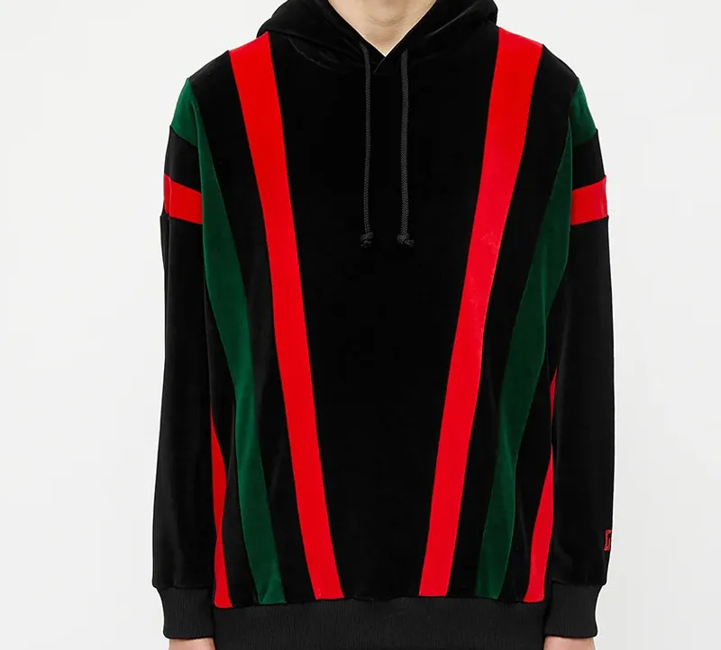 GUCCI Chenille Web Stripe Hoodie-1