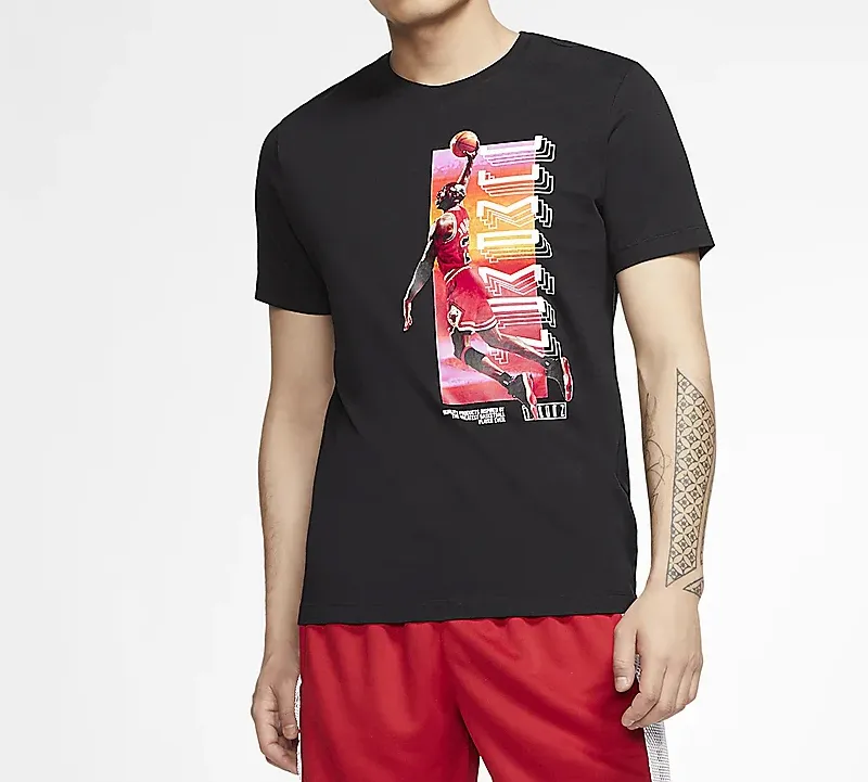 Jordan Set-in Sleeve T-Shirt Men's Black-4