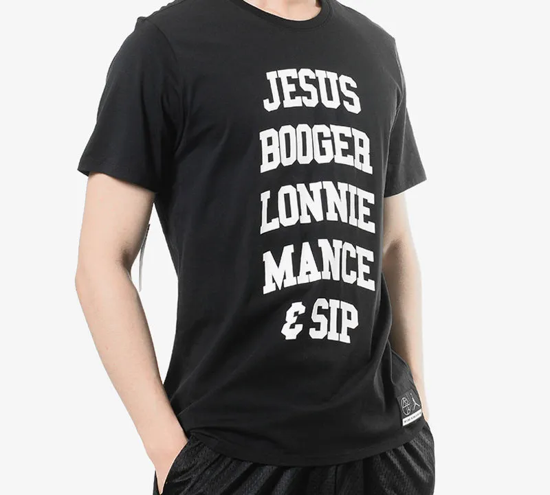 Jordan T Shirts Men Black-2