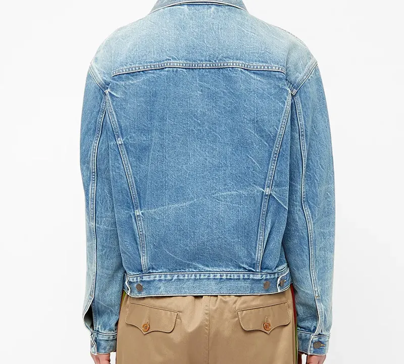 GUCCI Denim Jackets Men Blue-3