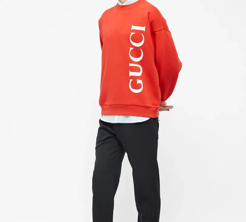 GUCCI Sweatshirts Men Brick Red-1