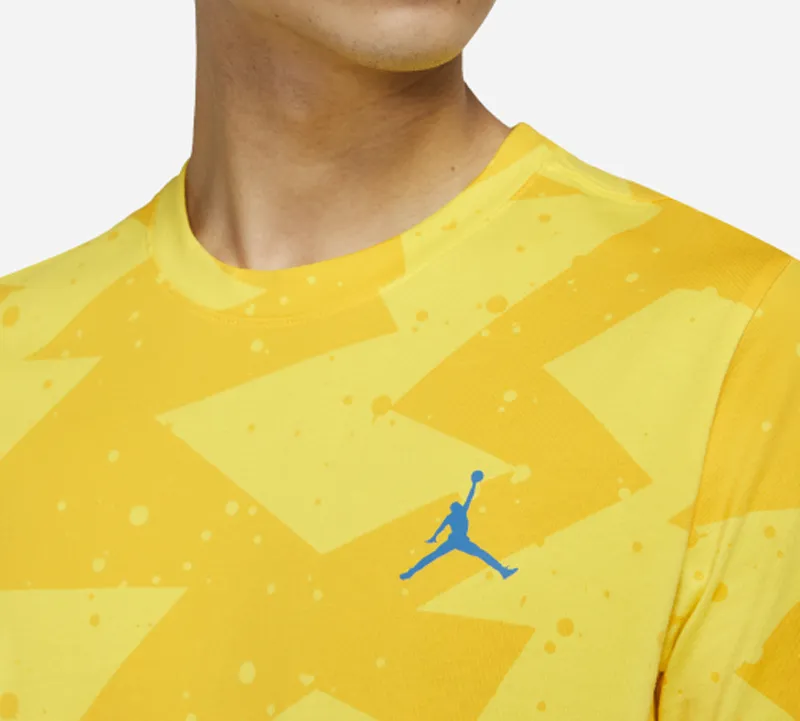 Jordan T Shirts Men Yellow-4