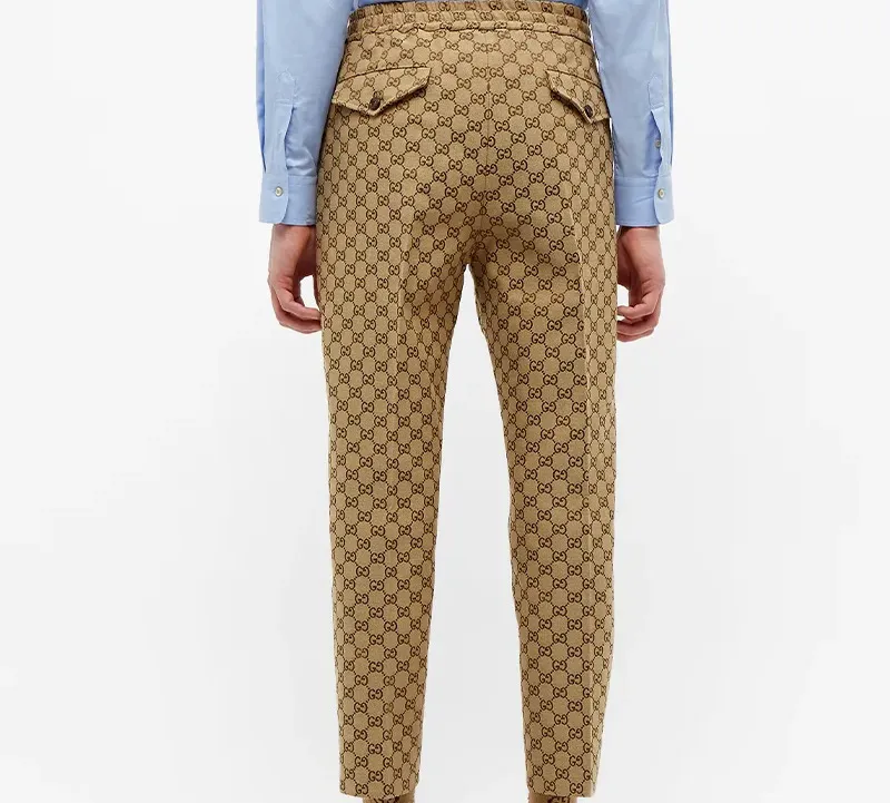 GUCCI GG Running Casual Pants Men's Camel-2
