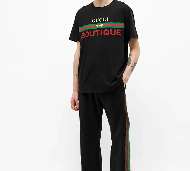 GUCCI Boutique Print T shirt-3