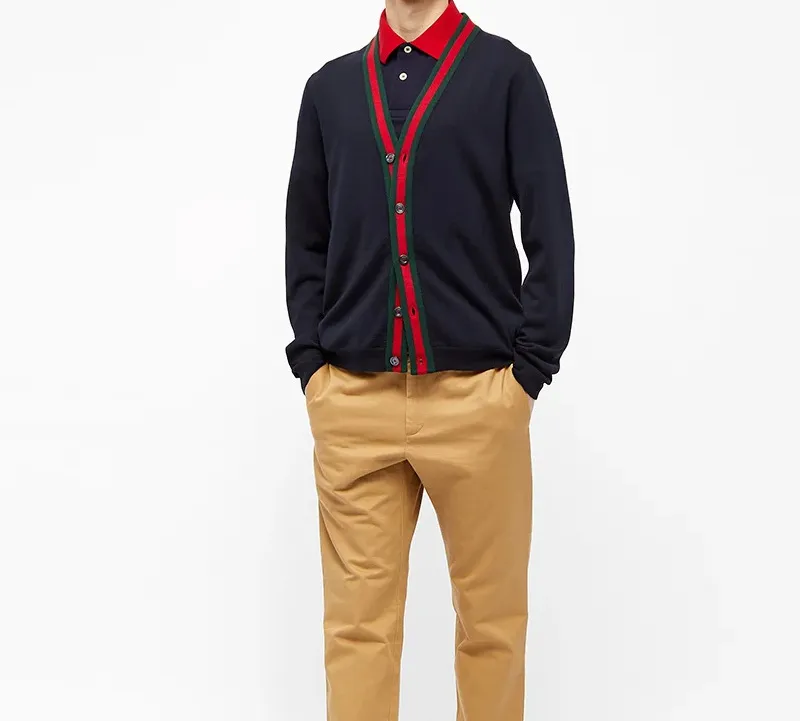 GUCCI Polo With Gg Embroidery-4