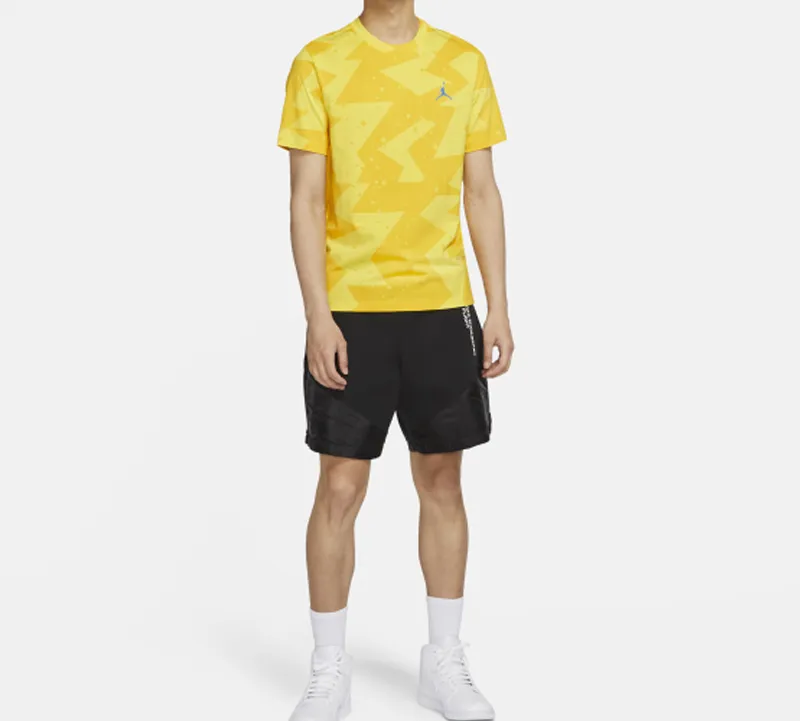 Jordan T Shirts Men Yellow-5