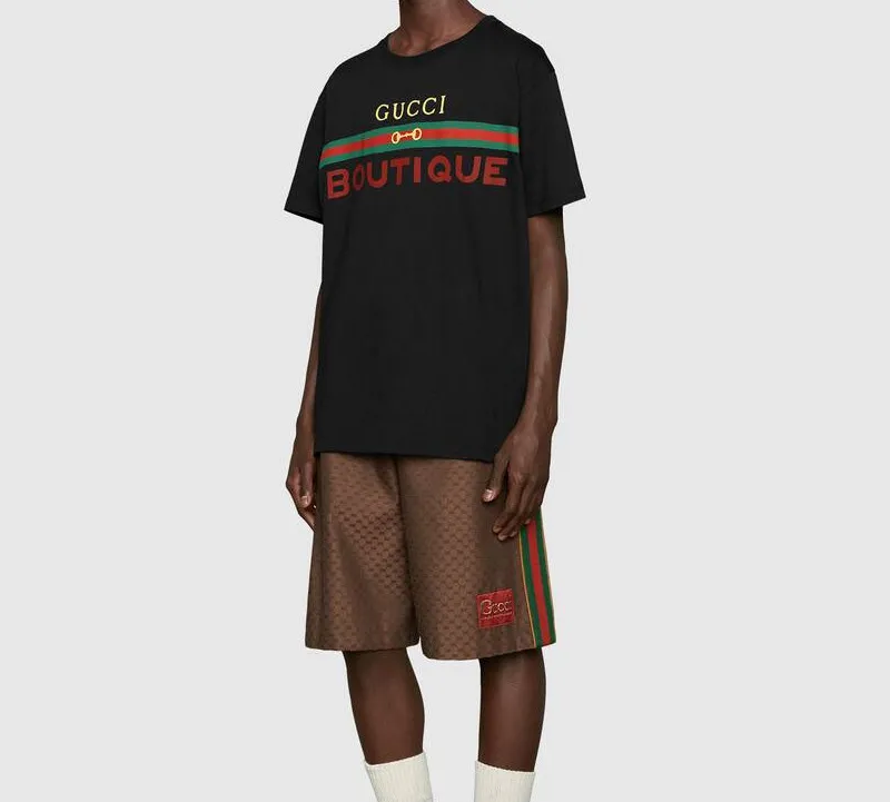 GUCCI Boutique Print T shirt-2