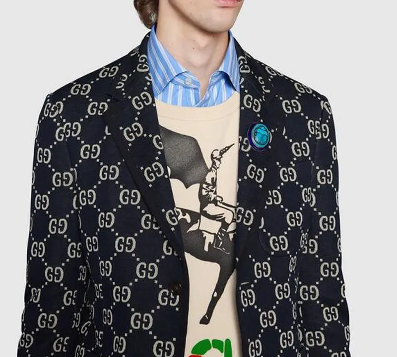GUCCI Gg Jacquard Jacket-4