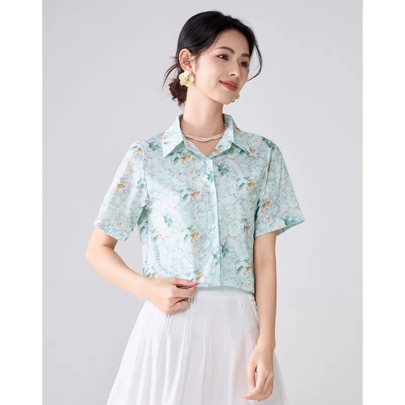 Love Elaine Shirt Women's Mint Green-3