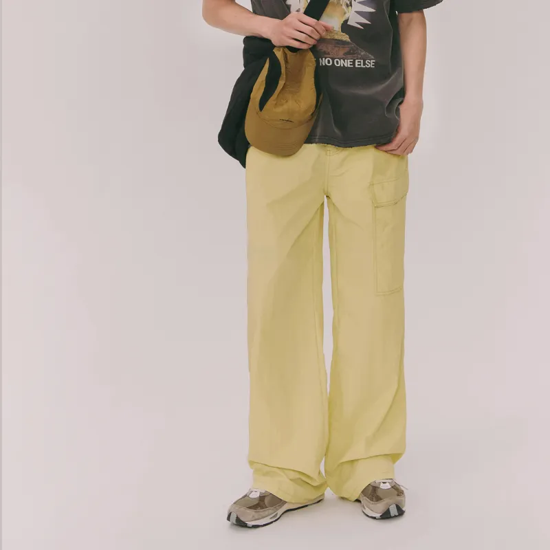NO ONE ELSE Casual Pants Unisex Huanghuali Yellow-2