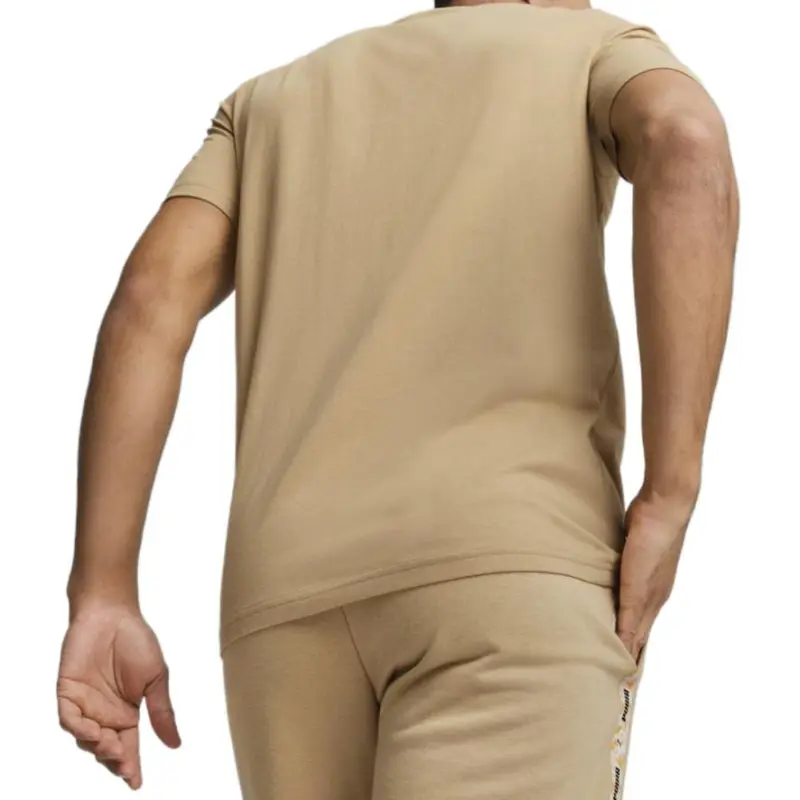 PUMA EssentialsTAPE T Shirt Men's Khaki-3