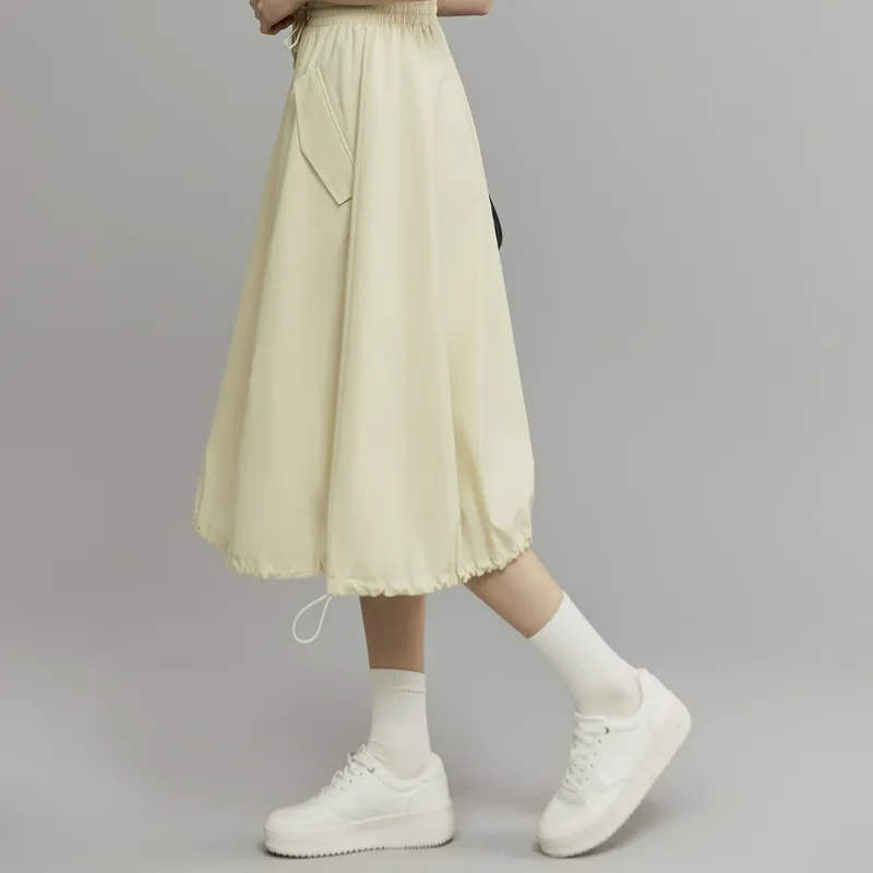 ELLE Casual Long Skirts Women's-3