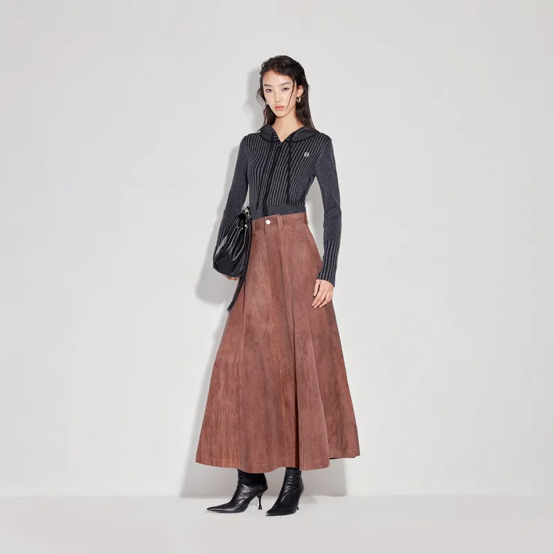 ONLY Casual Long Skirts Women's Cocoa-3
