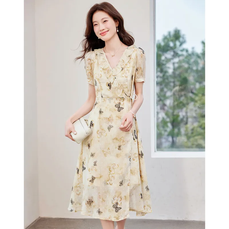 Love Elaine Summer Short Sleeved Dress Regular Women's Multicolor-6