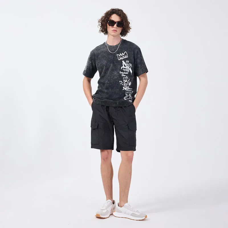 DAVID NAMAN T Shirts Men Gray-5
